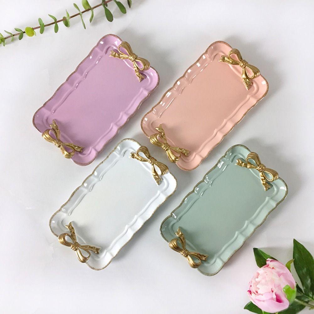 Stylish Rectangle Decorative Tray Lightweight Jewelry Tray Resin Storage Tray  Modern Home Decor