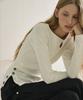 MARJE Side Button Hole T-Shirt White