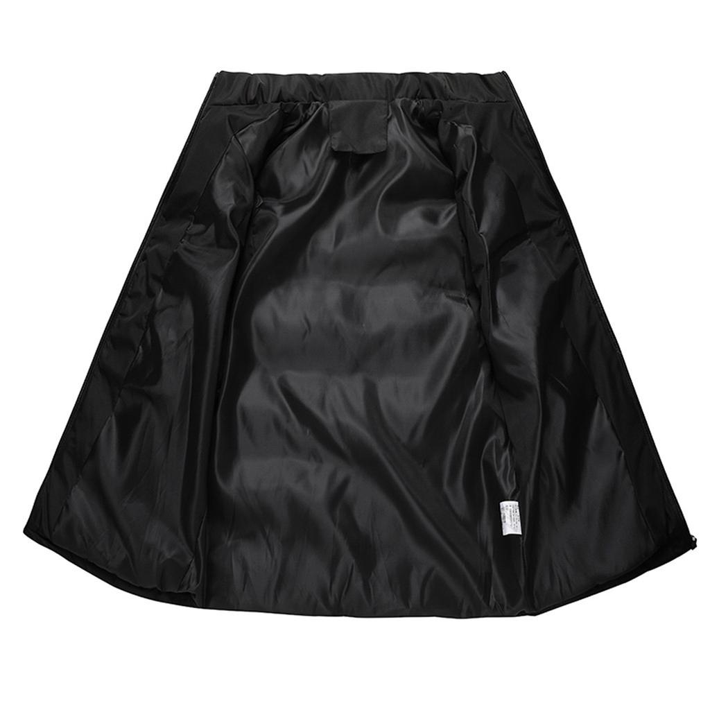 Men Autumn Winter Fashion Stand Collar  Color Waistcoat Vest Jacket Top Coat