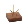 Crystal Ball Stand Walnut Wood Sample Display Metal