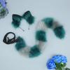 Plush Cheshire Cat Ears Headband Tail Set Cosplay Anime Convention Costume Accessory Adult
