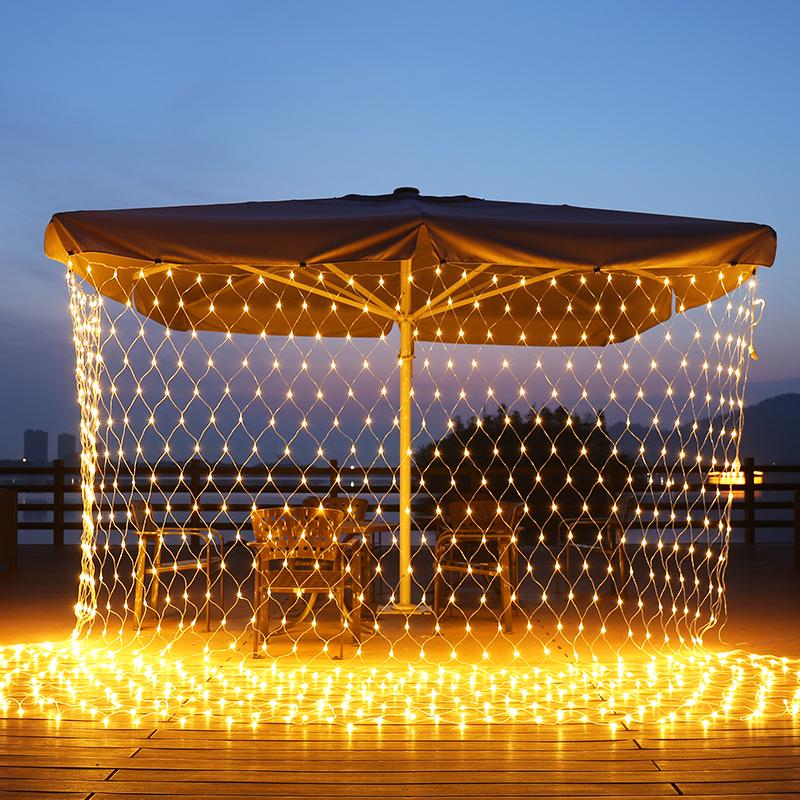24V Solar LED Net Lights: Colorful, Waterproof, Outdoor Decorative Christmas Lights