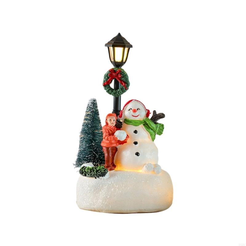 

Light up LED Street Lamp Christmas Ornament Illuminated LED Christmas Desk Lamp