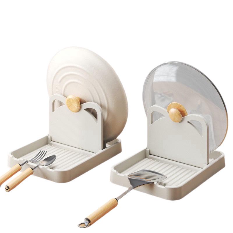 Multi-functional Kitchen Pot Lid and Knife Storage Rack