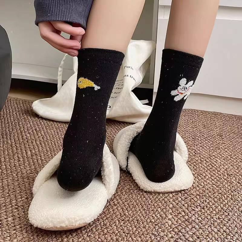 

Cute Cartoon Tianluofu Cat Fish Women s Over-the-Knee Breathable Socks: Japanese Style Versatile Mid-Calf Length One Size, Individual Packaging