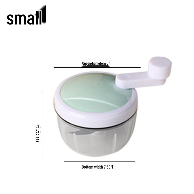 Compact Manual Garlic and Ginger Mincer - Hand-Crank Garlic Press and Paste Maker