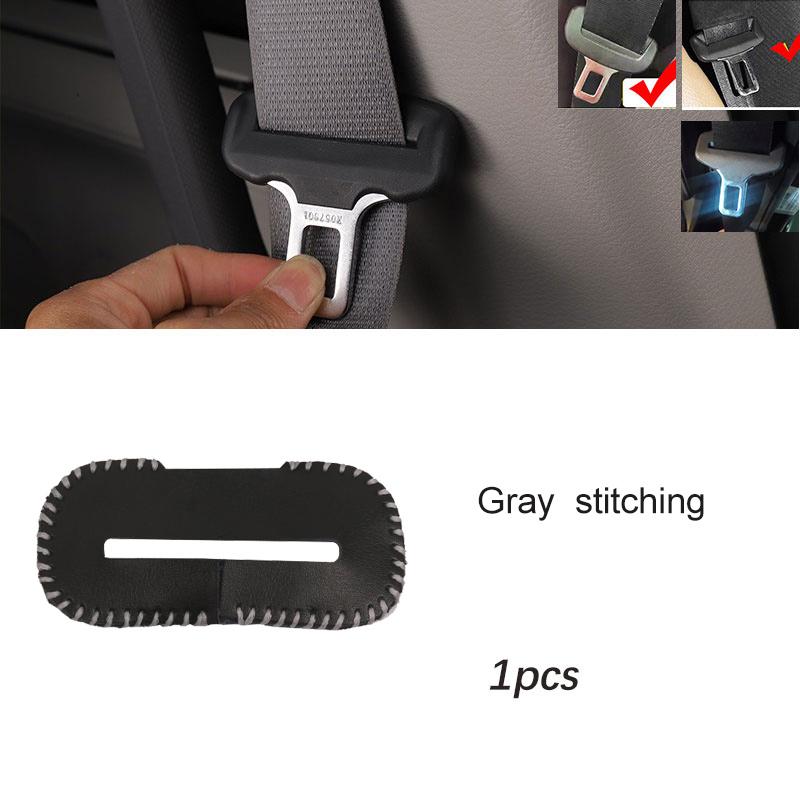Universal Car Seat Belt Buckle Clip Protector leather Interior Button Case Anti-Scratch Cover Safety Car Accessories