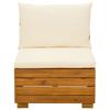 Garden Center Sofa Solid Acacia Wood Brown