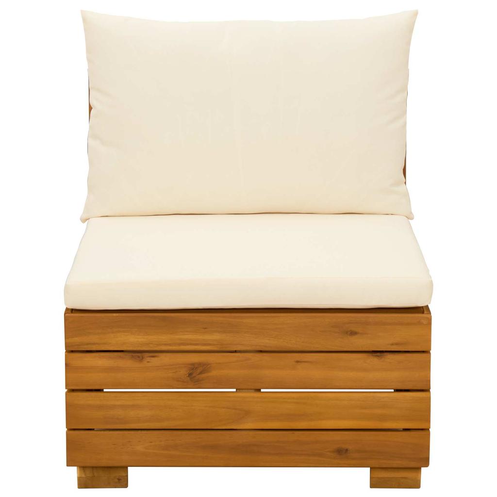 Garden Center Sofa Solid Acacia Wood Brown