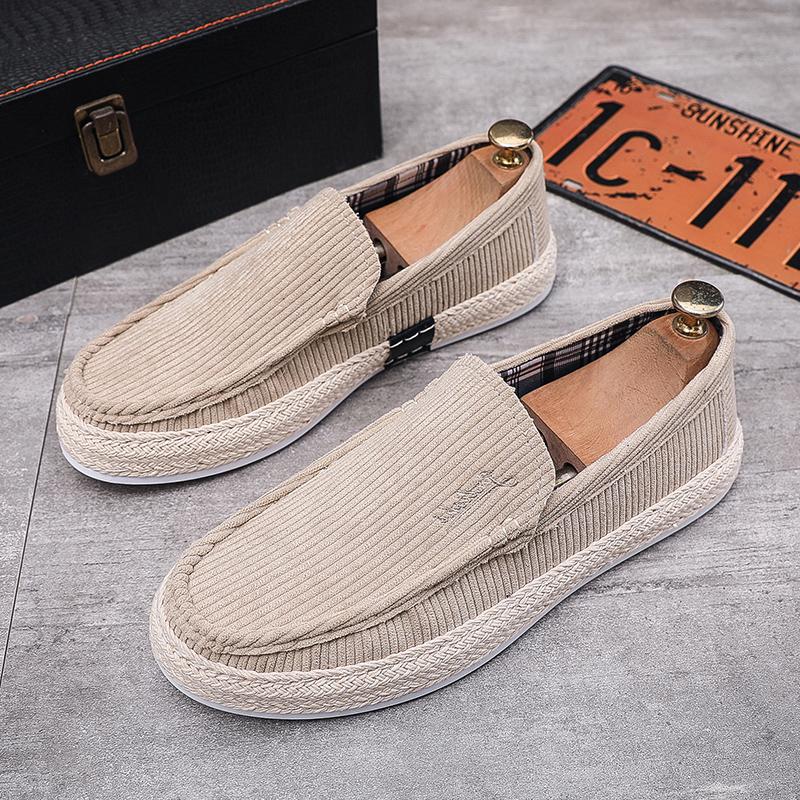 Fashion Casual Shoes for Men Fashion Men's Cloth Shoes Loafers New Comfortable Soft Male Board Shoes Hard Wearing Men's Flats Chaussure