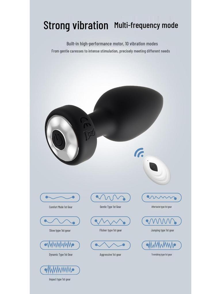 Wireless Remote-Control Mini Butt Plug Vibrator for Men & Women