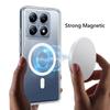 For Magsafe TPU+PC Arcylic Magnetic Wireless Charging Case For Xiaomi 14T 15 Pro 15 14 ULTRA Clear Shockproof Back Cover