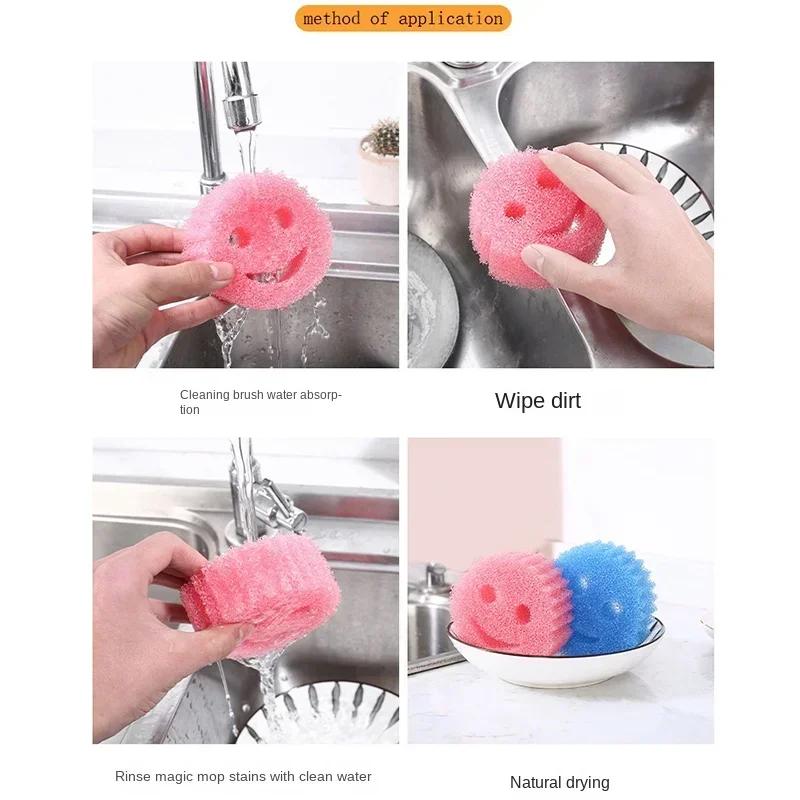 Multifunctional Dishwashing Sponge Useful Things for Home Scratch-free Resistant To Dirt and Odor Kitchen Scrubbing Household