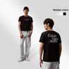 Calvin Klein Logo Print Loose Fit Crew Neck T-Shirt Unisex Tops Black J400316-BEH