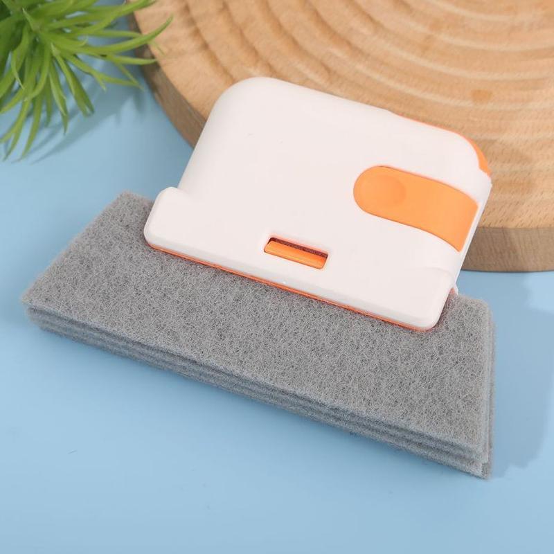 

Щетка для чистки оконных пазов 2 в 1, щетка для чистки оконных и дверных пазов, щетка для чистки мертвых углов оконных пазов, щетка для очистки подоконных швов оранжевый