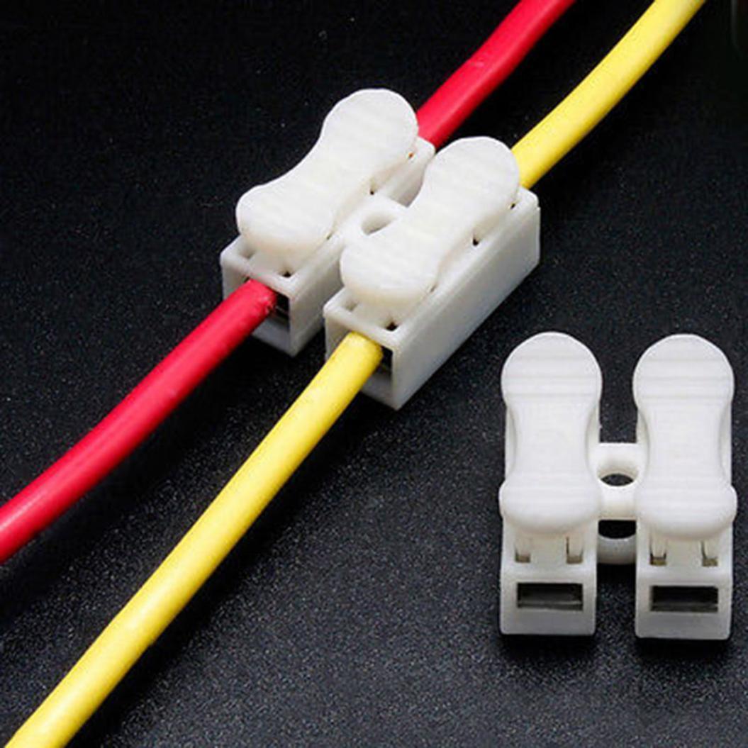 30 Pezzi Connettori Elettrici Autobloccanti | Terminali Rapidi A Giunzione Per Cavi