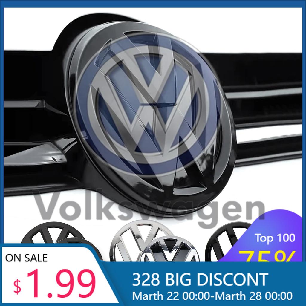 For VW Volkswagen Jetta MK5 Golf 1/2Pcs Car Front Bonnet Grill Rear Trunk Emblem Logo Cover Replacement Badge For Volkswagen VW dspj60