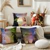 Movie W-Wicked Pillow Case Square Double-Sided Printing Short Plush Sofa Cushion Cover Bedroom Bedside Pillow