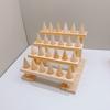 Multi-layer Wood Rings Display Holder Bracelets Necklace Ring Storage Rack  Bedroom
