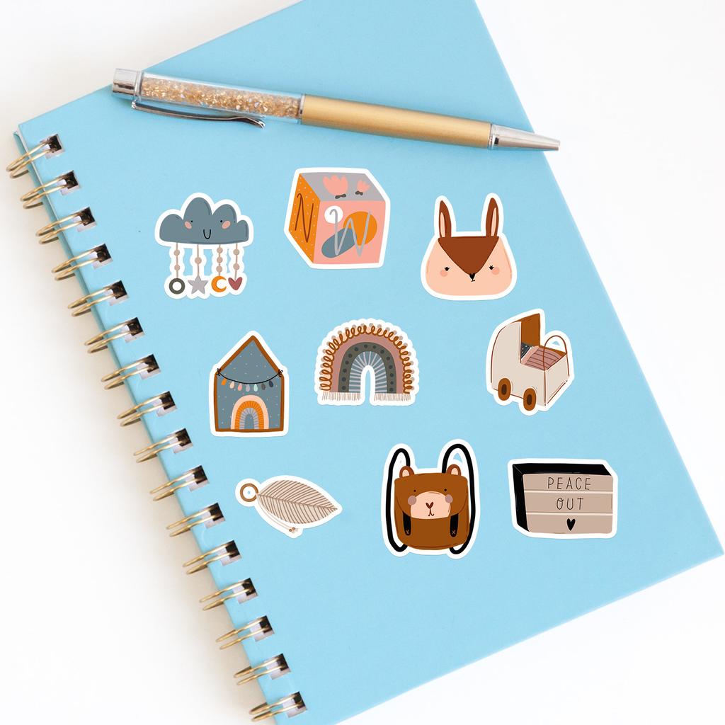 50 Bohemian Graffiti Stickers Luggage Car Notebook Refrigerator Waterproof Decorative Stickers