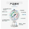 High Quality 1.5Inch TC50.5MM Sanitary Hygienic Stainless Steel SS316L 0-6bar Clamped Radial Stem Pressure Gauges with 60MM Dial