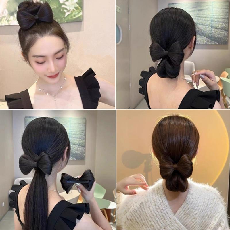 Hair Bows Wigs Hair Bows Hair Clip for Girl Hair Bun Bows Hairpin Korean Hair Barrettes Women 2000s Hair Decors Accessor