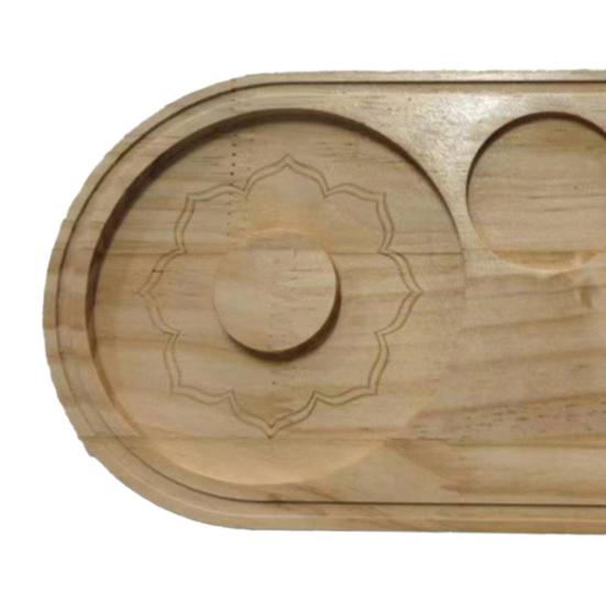 Cocktail Salt Rimmer 2-in-1 Wooden Cocktail Sugar Rimmer with Cutting Board Home Bar Party Glass Rimmer Accessories