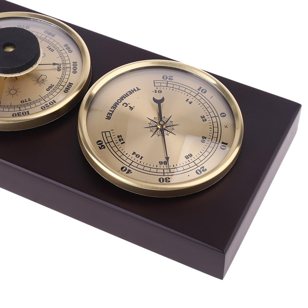 3-teiliges Wetterstation Set Barometer Temperatur Luftfeuchtigkeitsmesser für Zuhause Büro
