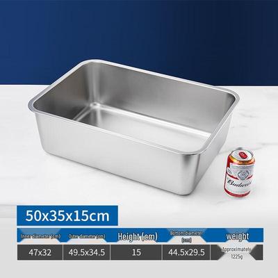 OEING Rechteckige Dampfplatte aus 304 Edelstahl