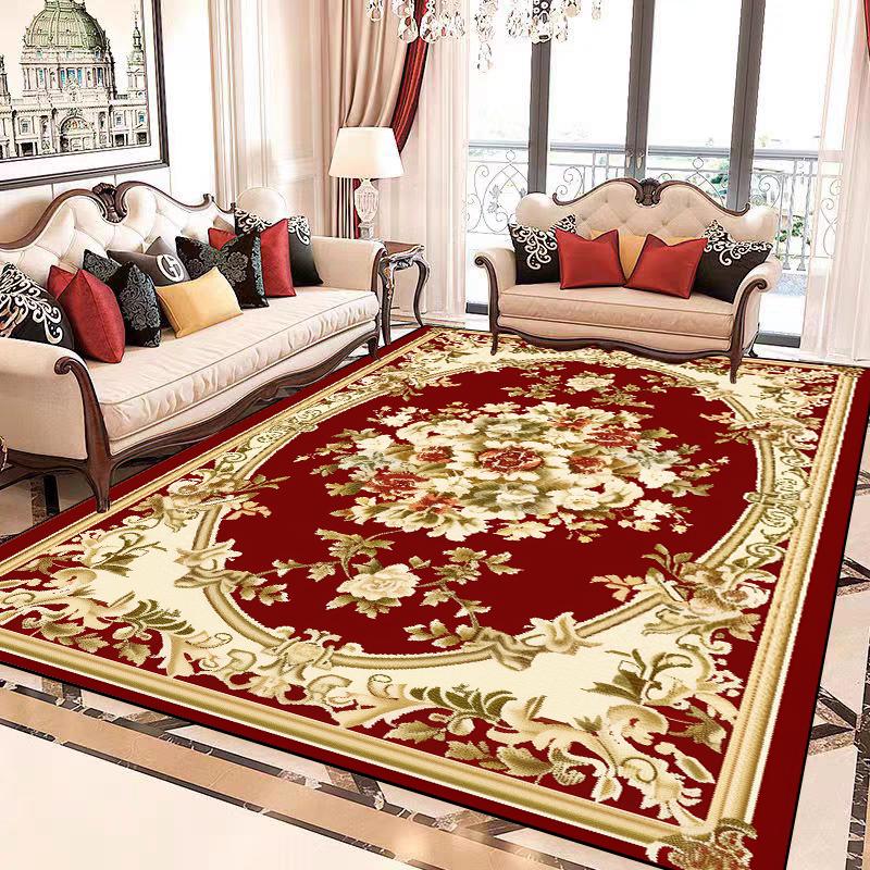 European Luxury Large Carpet Living Room Decoration Home Rug Non-slip Lounge Cloakroom Bedroom Rugs Comfortable Soft Baby Mat