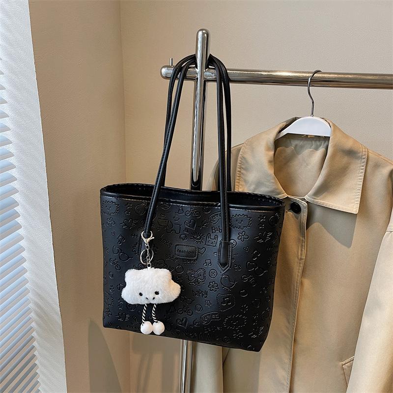 Large capacity premium texture commuter handbag summer new shoulder underarm bag tote bag
