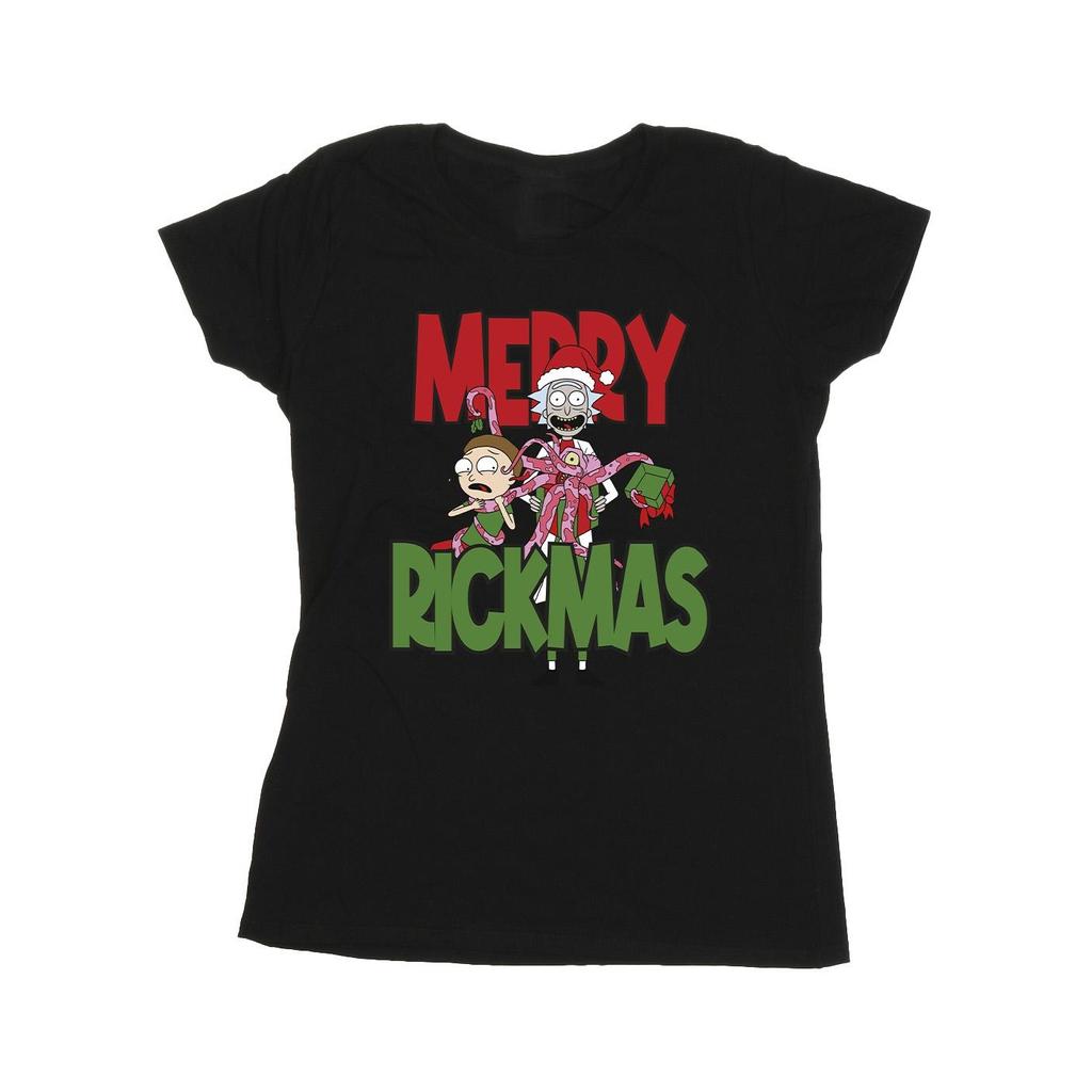 Rick And Morty Womens/Ladies Merry Rickmas Cotton T-Shirt