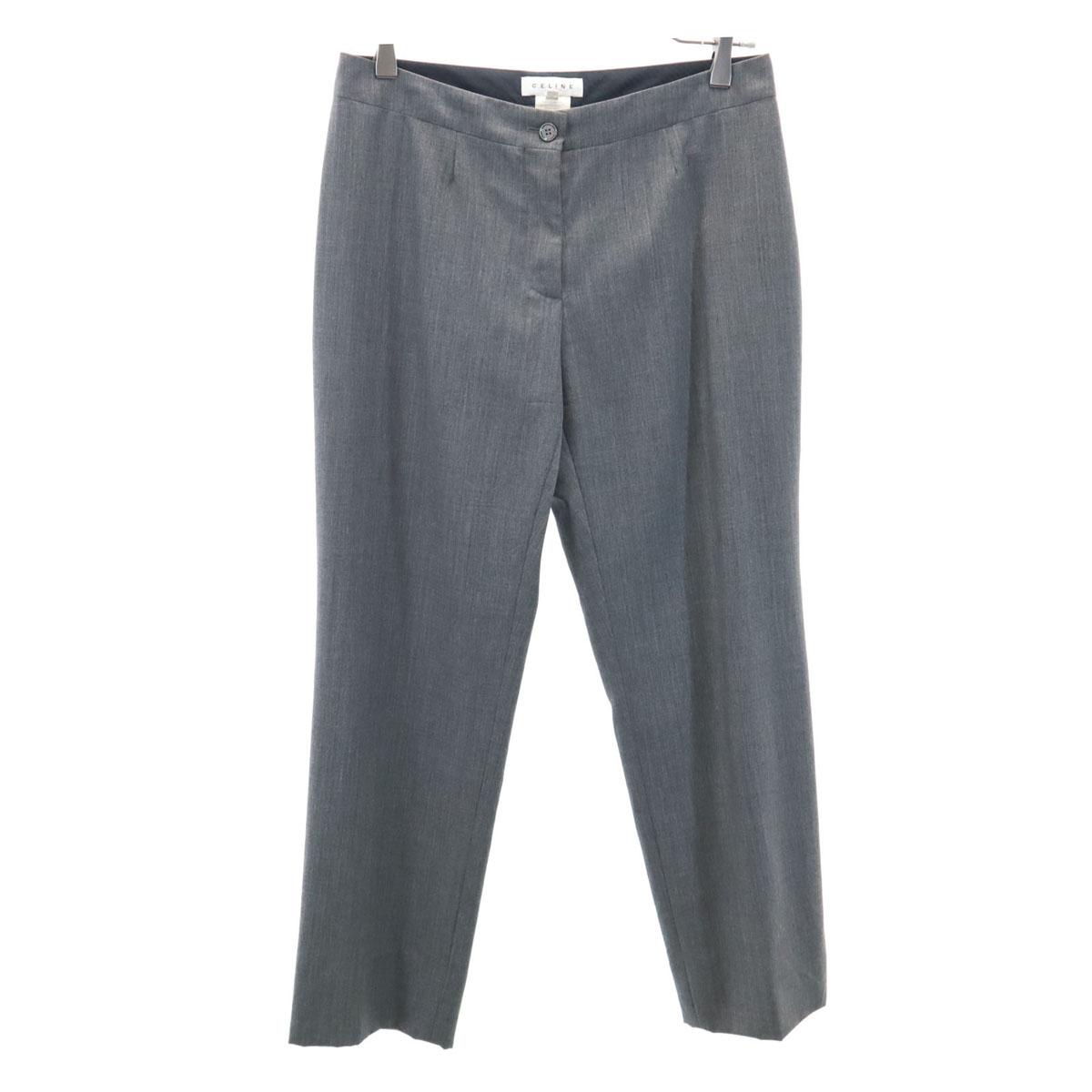 

CELINE Made in France Slacks pants 40 gray Women Used
