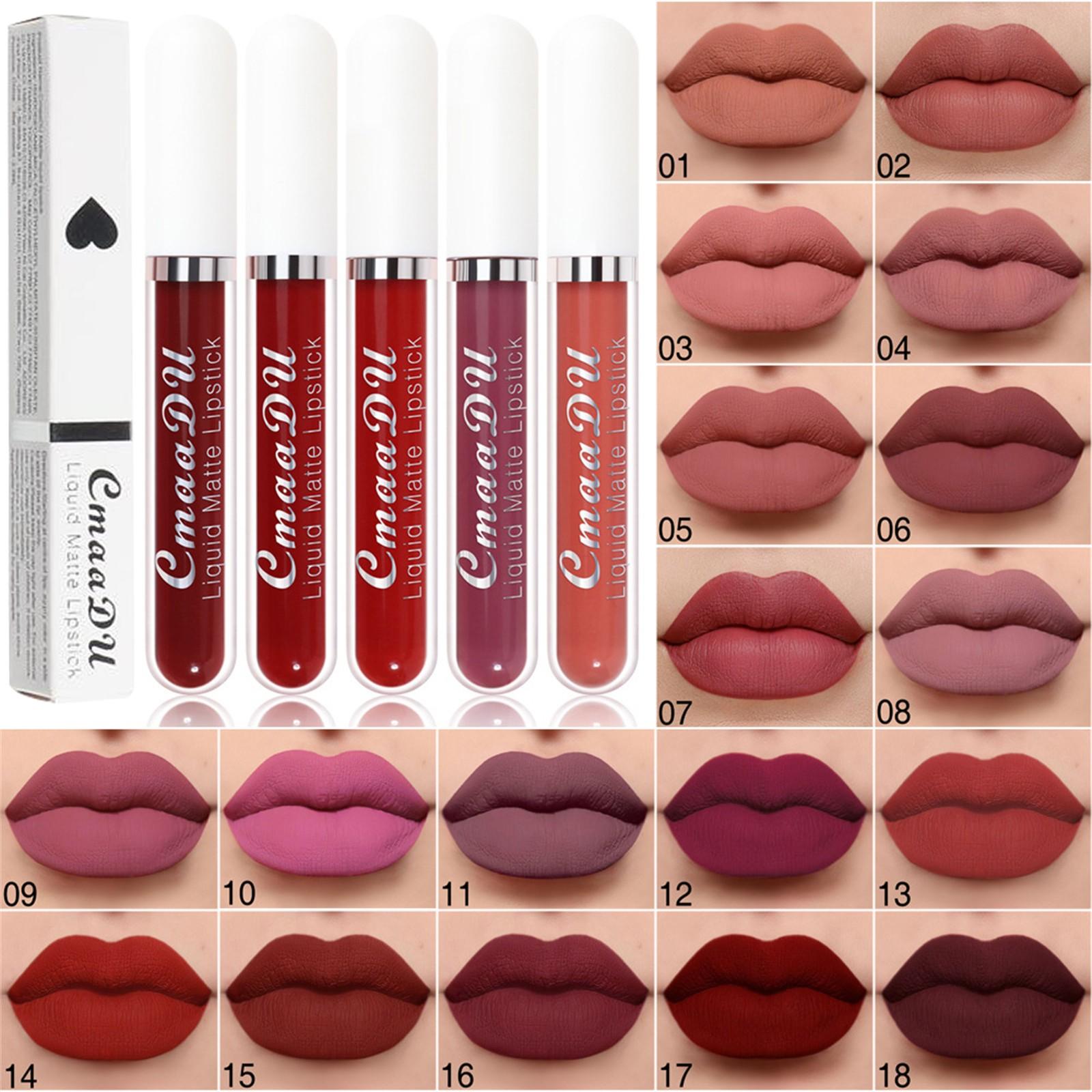 

2,5 мл, 18-цветный антипригарный блеск для губ, водостойкая и стойкая губная помада