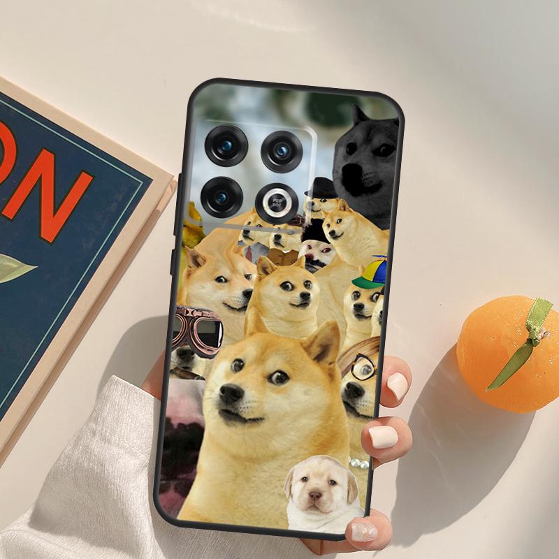 Doge Case For OnePlus 12R 13R 13T 10R 15 13 12 11 10T 8T Nord CE 4 3 2 Lite N20 N30 Nord 5 Cover