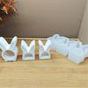 Silicone Molds Hollow Rabbits Molds Plasters Molds Casting Molds Ornament Molds Easters Rabbits Molds Baking Molds