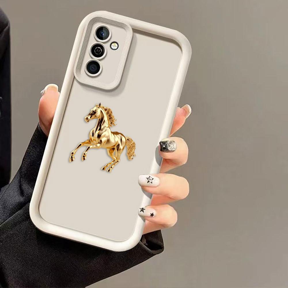 Happy Golden God Horse Phone Case For Infinix HOT 30I 40I 60 NOTE 12 G96 ZERO GT 10 20 30 40 50 50S 50X VIP PRO TPU Cover Case