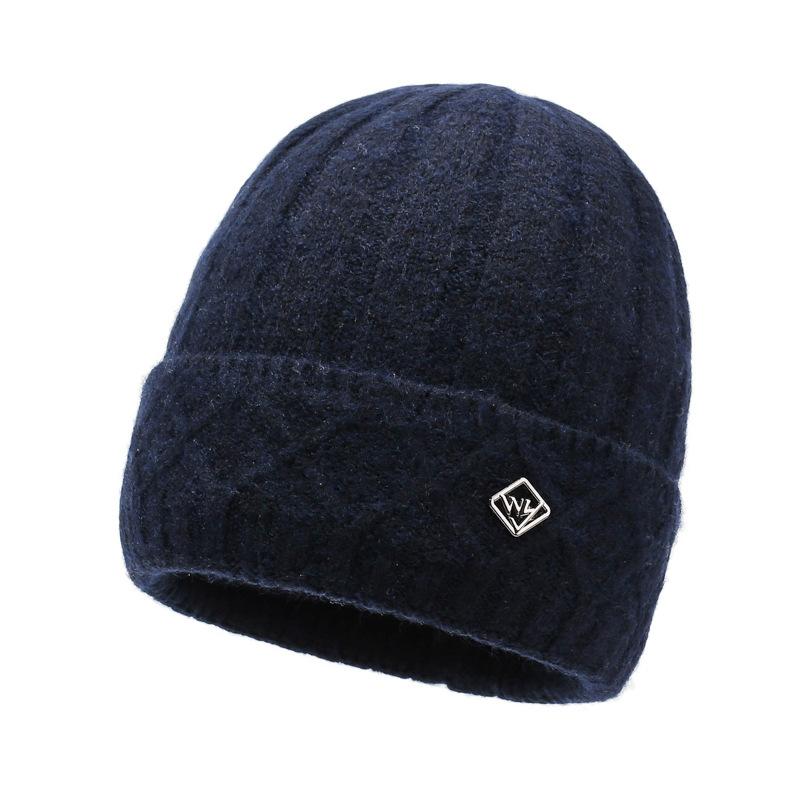 Wool Hat Men's Outdoor Hat Warm Hat British Style Knitted Hat
