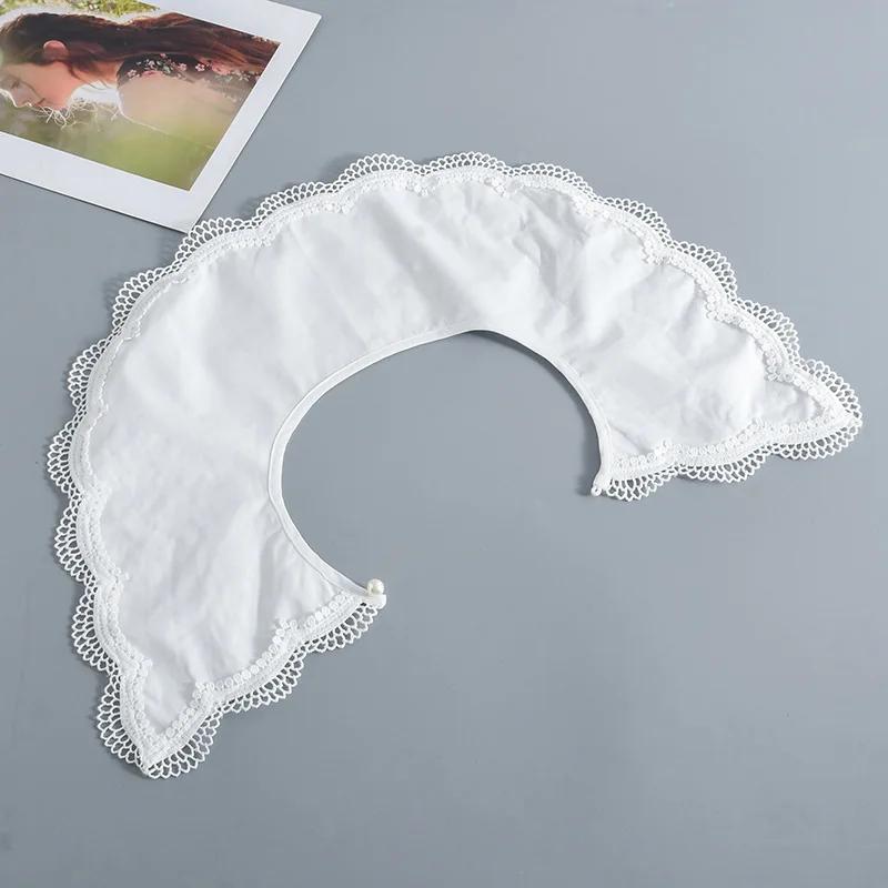 White Detachable Collar Shawl for Women Blouse Tops Fake Collar Neck Shoulder Wraps Girls Dress False Collar Accessories
