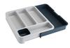[Authentic] Joseph Joseph Cutlery Storage Drawer Organizer Cutlery Tray, Gray/Gray, 85042