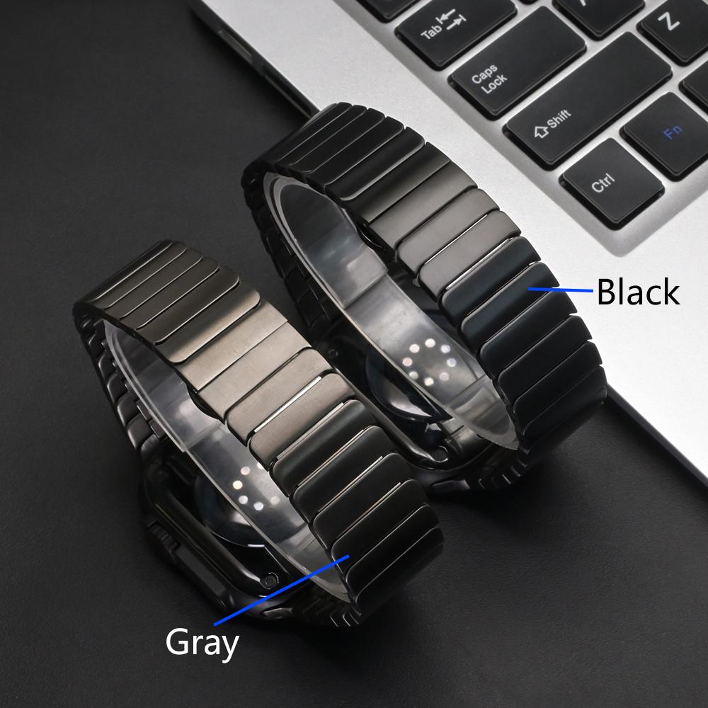 Stainless Steel Band for Apple Watch Ultra 3 2 1 49mm 11 10 46mm 42mm Luxury Strap for Iwatch 9 8 7 6 5 4 Se 44mm 40mm 45mm 41mm