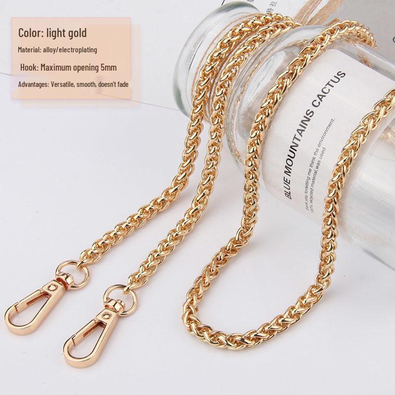 

Черный металлический ремешок-цепочка для сумок кроссбоди - Запасной/Удлиненный плечевой ремень-аксессуар 40 cm