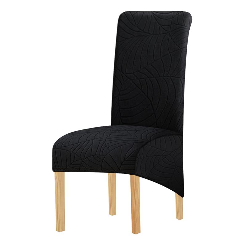 1PC Thicken Elastic Chair Cover Solid Colour Anti-dirty Simple Style Dining Chair Protective Cover for Hotel Banquet Home