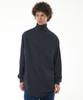ATTENTIONROW Zipper Turtleneck Long Sleeve (Dark Navy)