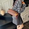 New Versatile Soft Leather Bag Large Capacity Women's Bag Underarm Bag Trendy Premium Textured Shoulder Baguette Bag