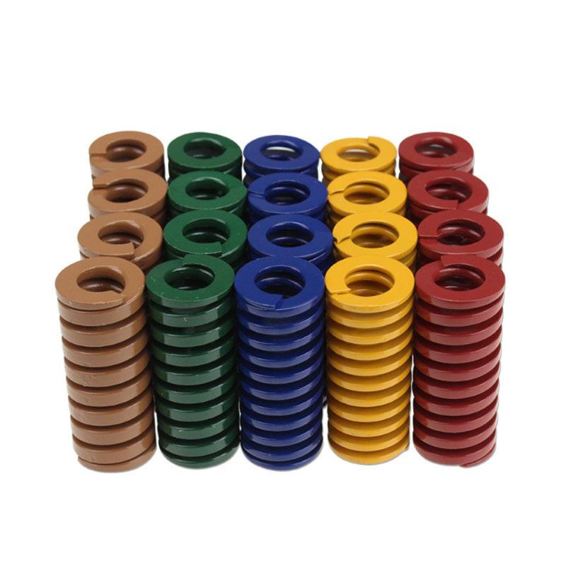 10PCS OD 20mm Compression Spring Loading Die Mold Spring ID 10.1/10.2/10.5/11.1/mm Length 15-300mm Yellow/Blue/Red/Green/Brown