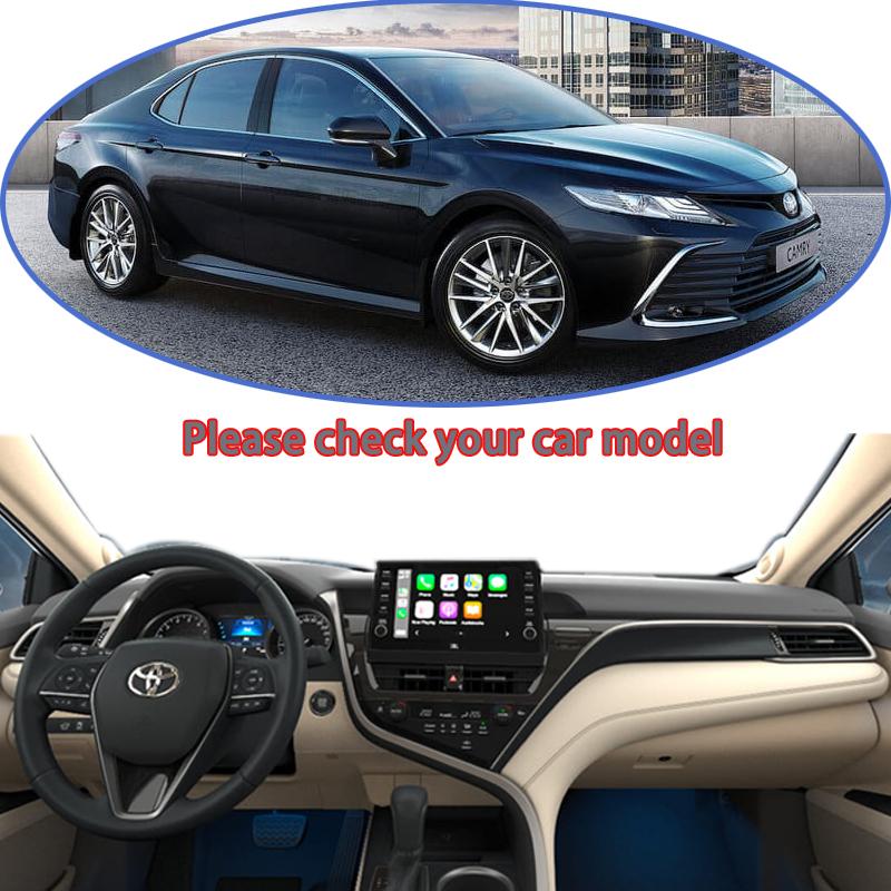 Dashboard Cover Pad for Toyota Camry XV70 70 Facelift    Auto Anti-dirty Rugs Mat Sunshade Carpet Car Accessories