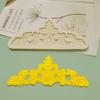Fondant Mold Demoulding Non-sticky Easy Food Grade Retro Embossment Pattern Crown Cupcake Topper