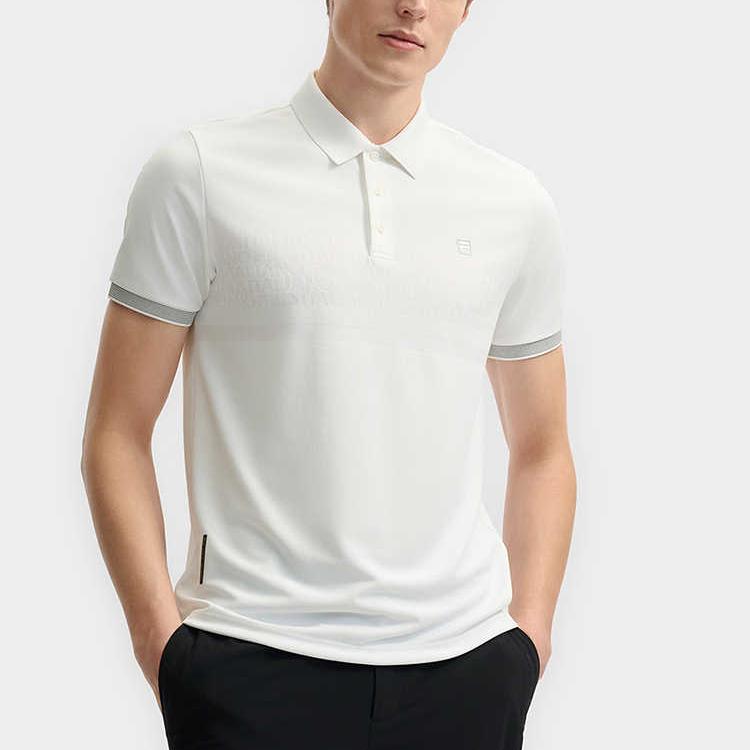 New FILA Polo Shirt Men's Standard White F11M523113F-WT