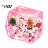 Clear Cube Squeeze Toy Christmas Stress Sensory Toy, Anxiety Relief Ice with Soft Toys Snowman Tree Snowflake, Xmas Stocking Stuffers